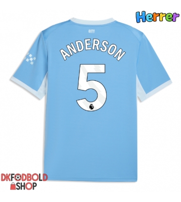 Manchester City Elliot Anderson #5 Hjemmebanetrøje 2026-27 Kort ærmer Manchester City Elliot Anderson #5 Hjemmebanetrøje 2026-27 Kort ærmer